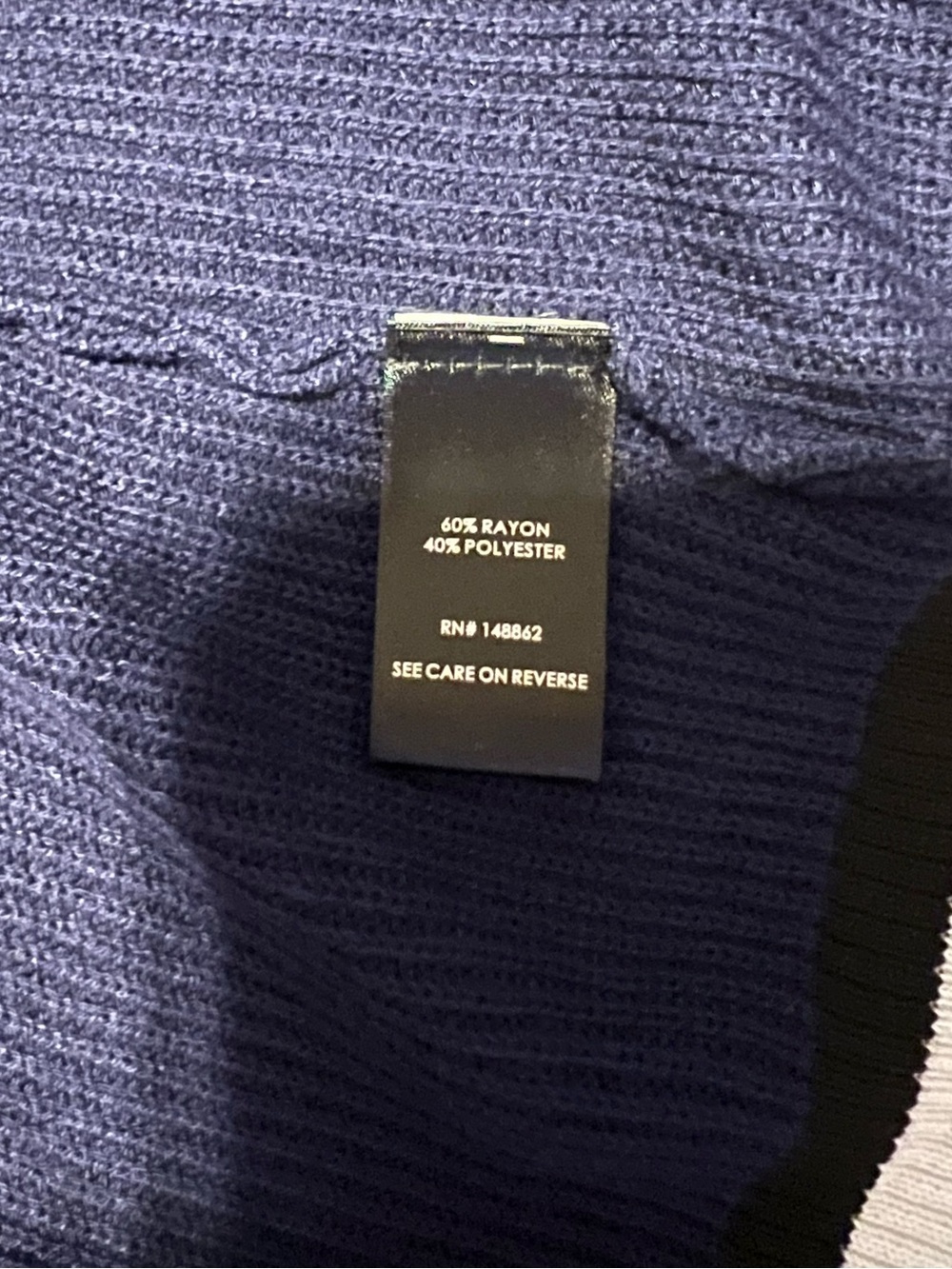 Torrid Navy Ribbed Varsity Open Front Duster Cardigan Plus Size 2X Cozy Classic - Picture 7 of 8